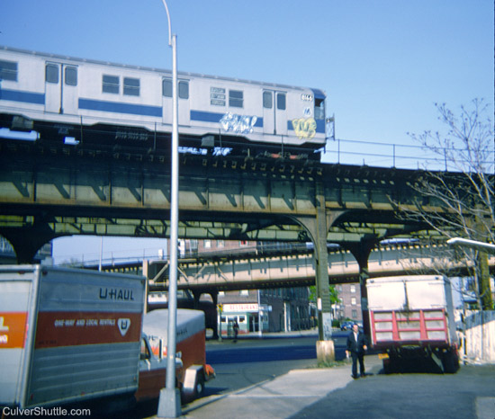 Culver Shuttle approaching Ditmas Ave