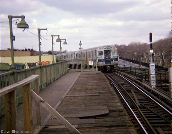 Train west of Ft Hamilton Pkwy Station