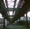 Beneath the elevated Culver Shuttle