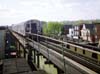 Train entering 13th Ave station